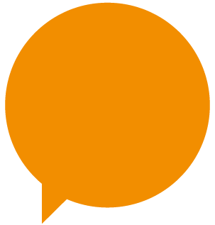 orange speech bubble